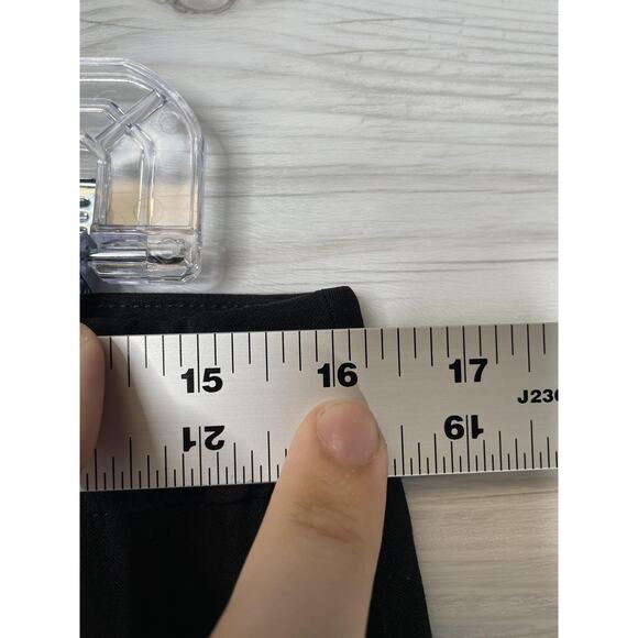 Guess Collection Pants Womens 12 Black Flare Stretch Dress Career Work USA Nylon - Picture 3 of 11